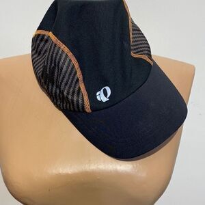 Ip Women's Aflat Geometric Print Elastic‎ Fit Black Ball Cap Bike Riding